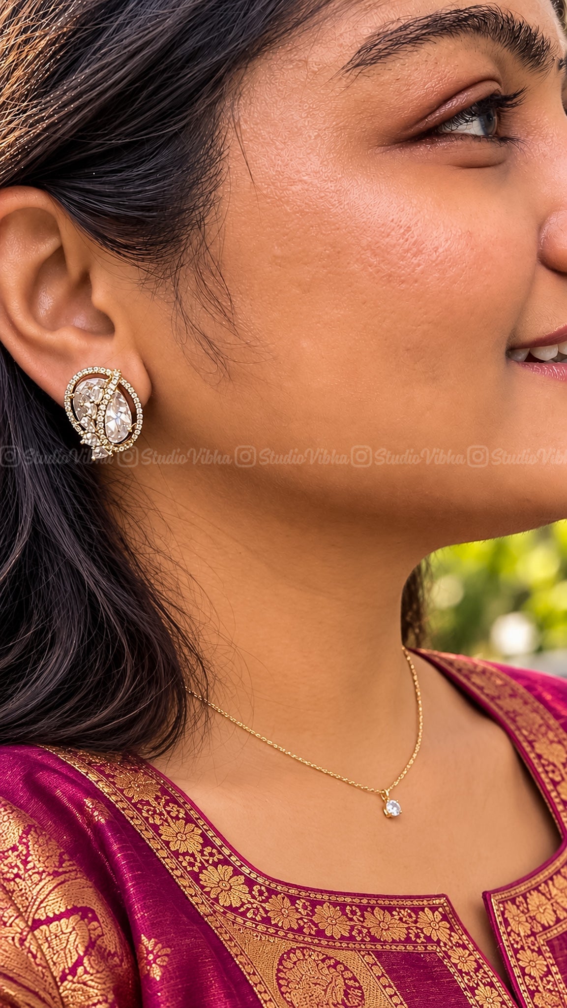 Zevoria ~ Zirconia Diamond replica studs