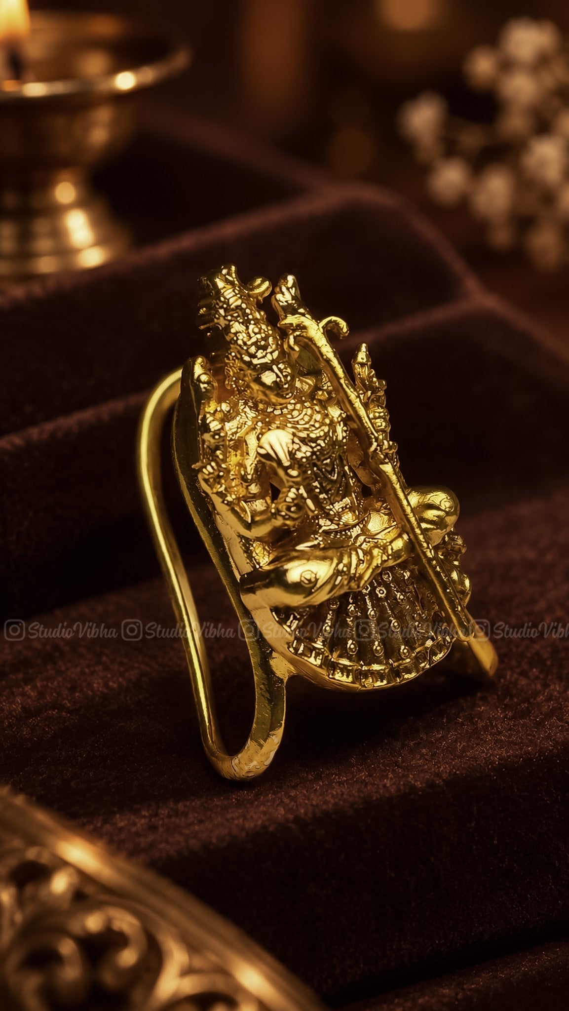 Kamakshi Amman ~ Vintage Neli rings