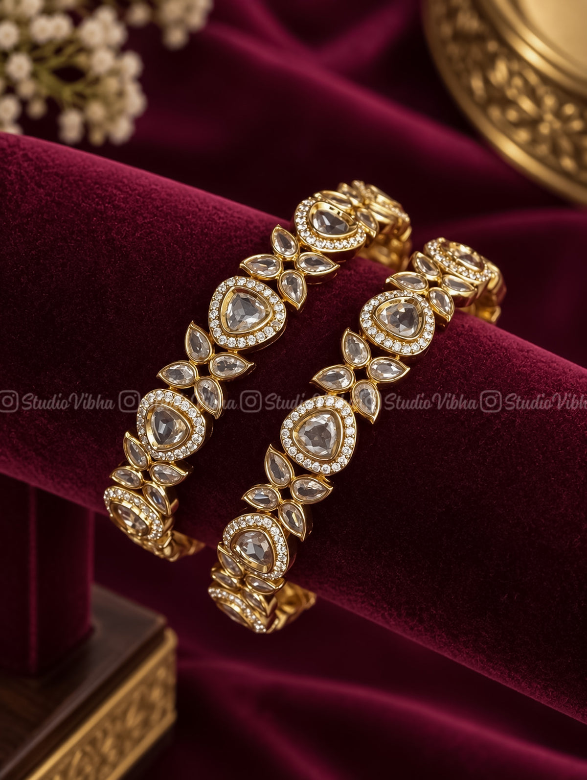 Gulzar ~ Mozonite AD Bangles