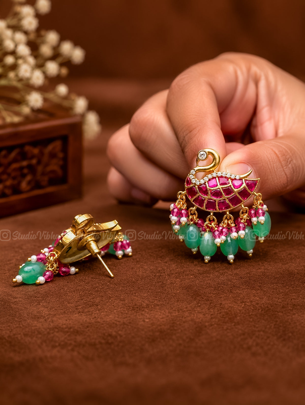 Annam ~ Jadau Kundan studs