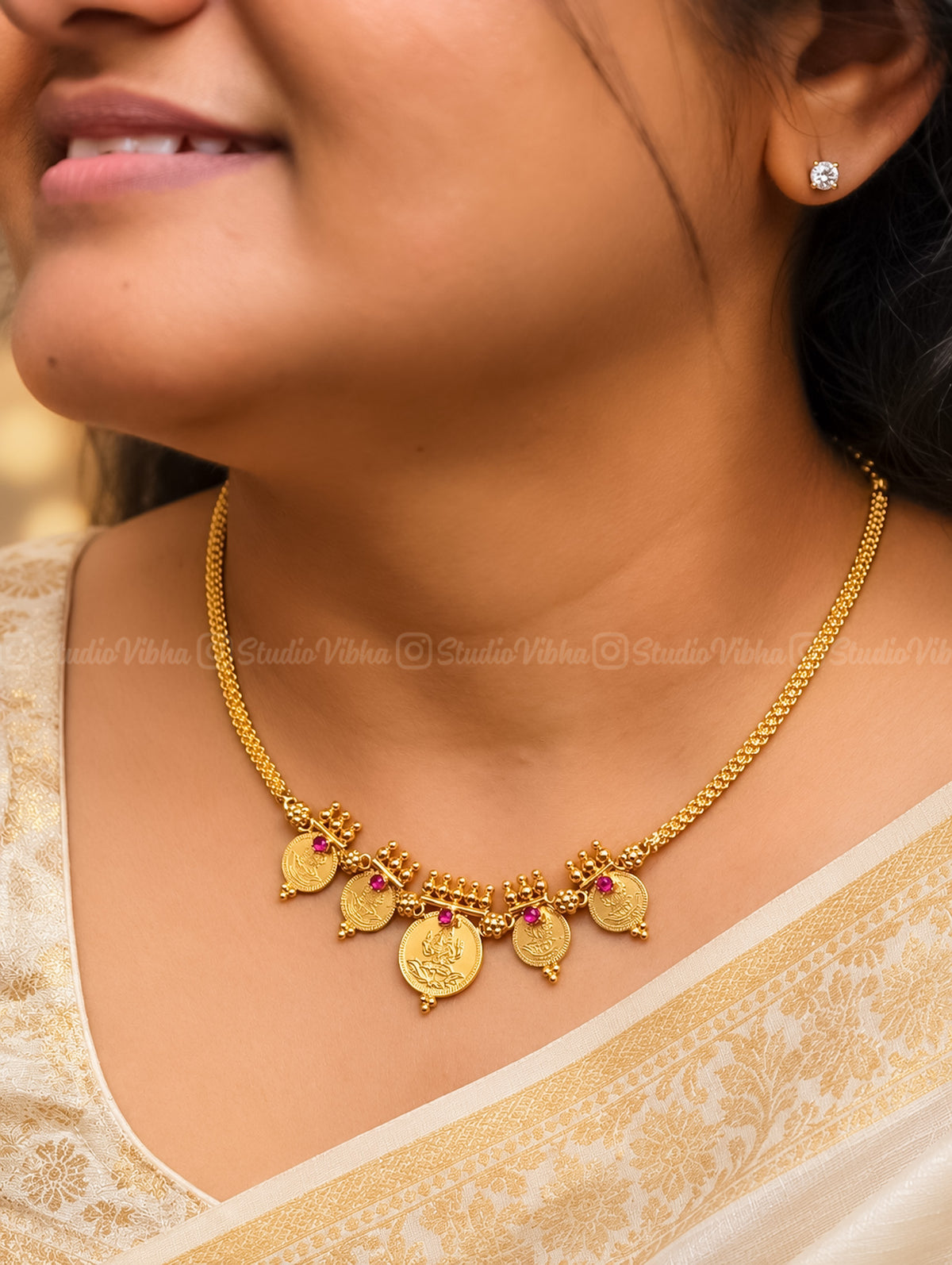 Swarupa ~ Traditional Kerala Lakshmi Kaasu Chain