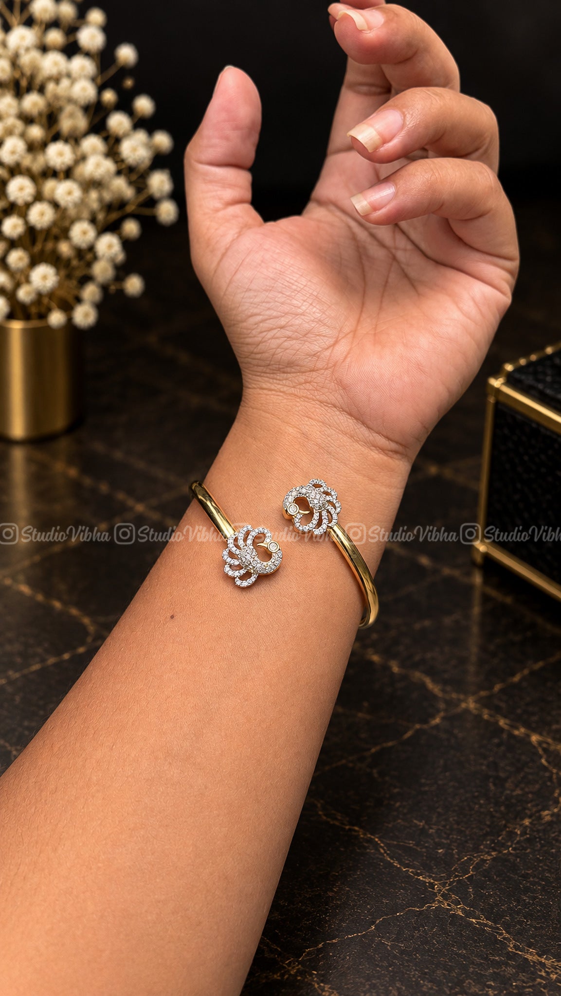 Mayurika ~ Peacock AD Bracelets
