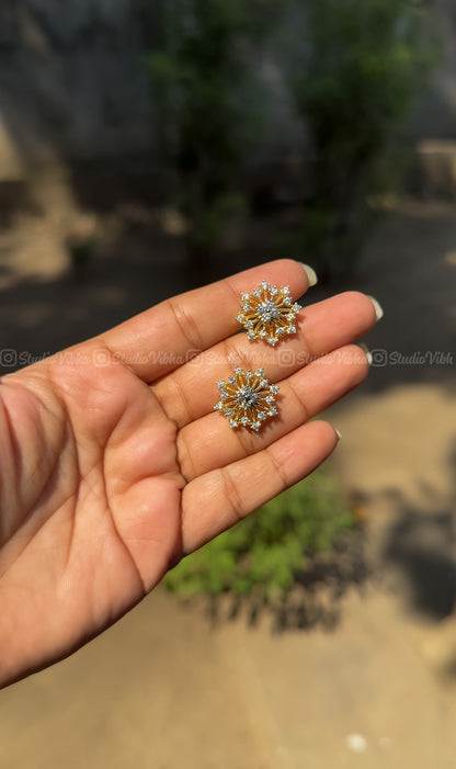 Taarini ~ Diamond replica AD studs with screw back