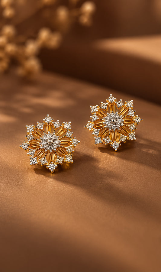 Taarini ~ Diamond replica AD studs with screw back