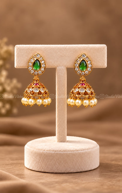 Kutty Kemp Jhumkas