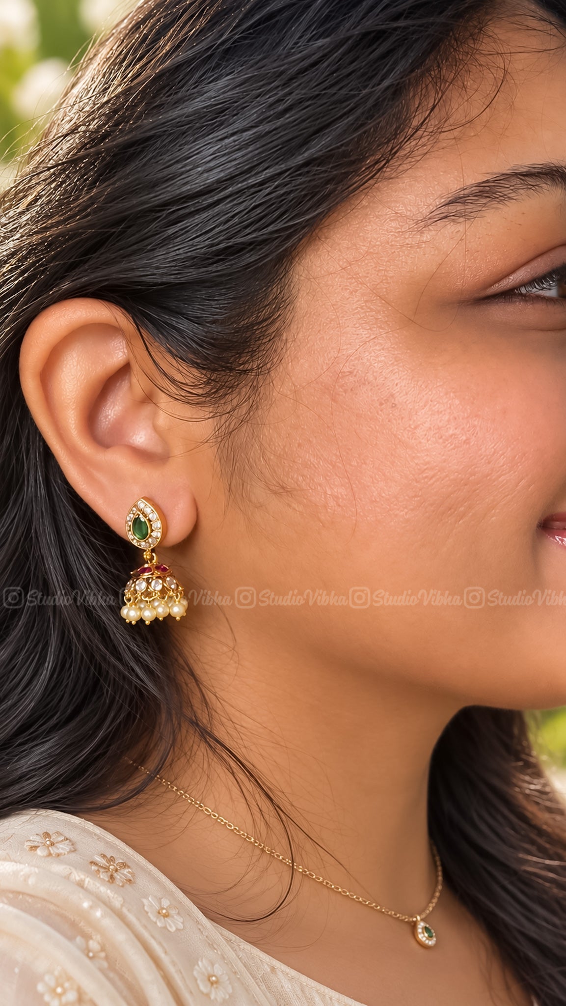 Kutty Kemp Jhumkas