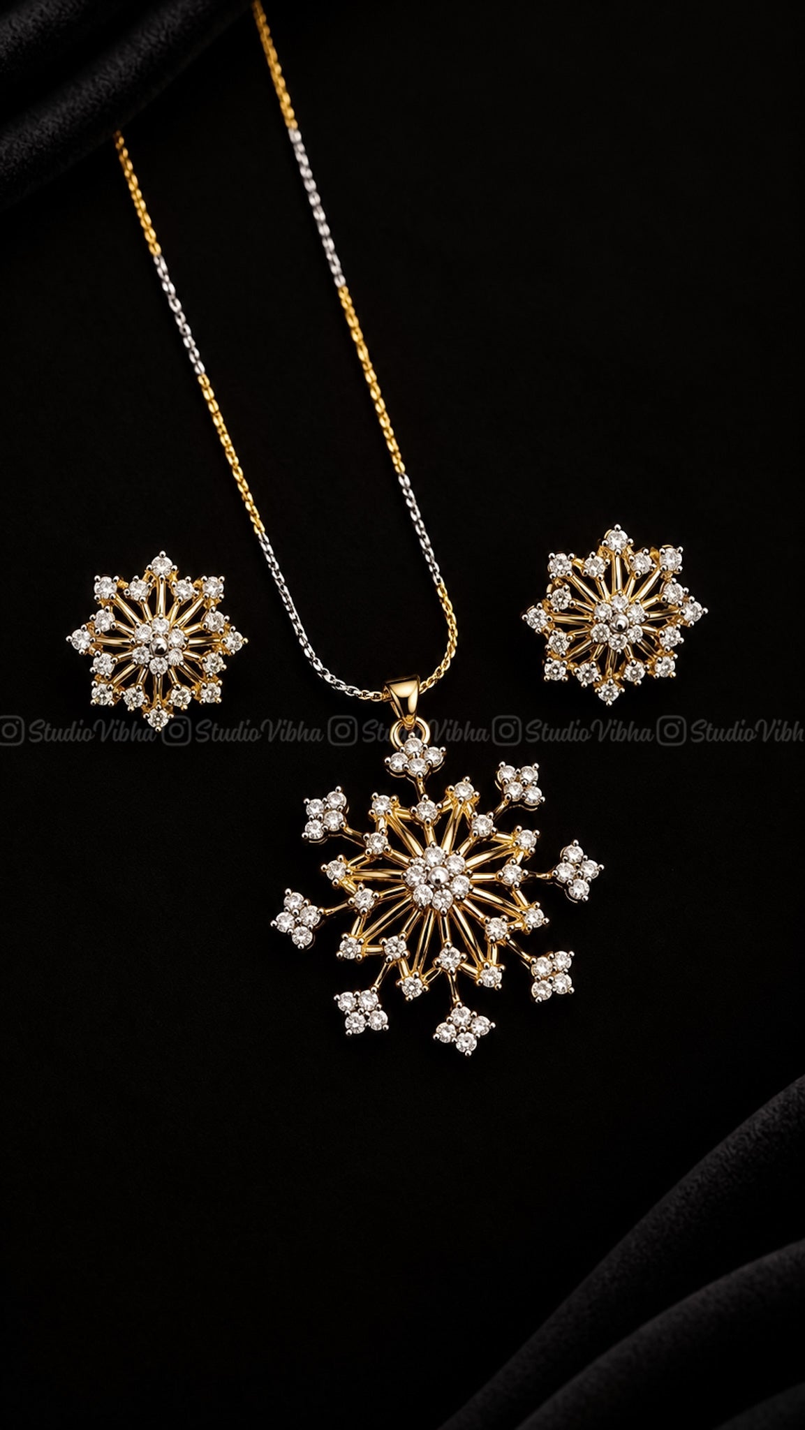 Snowflake ~ Rangoli Kolam Neckset
