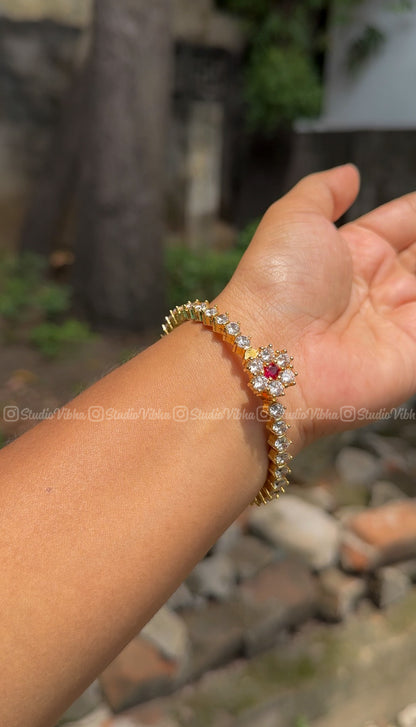 Hiranmayi ~ Interchangeable Diamond Replica Bangle