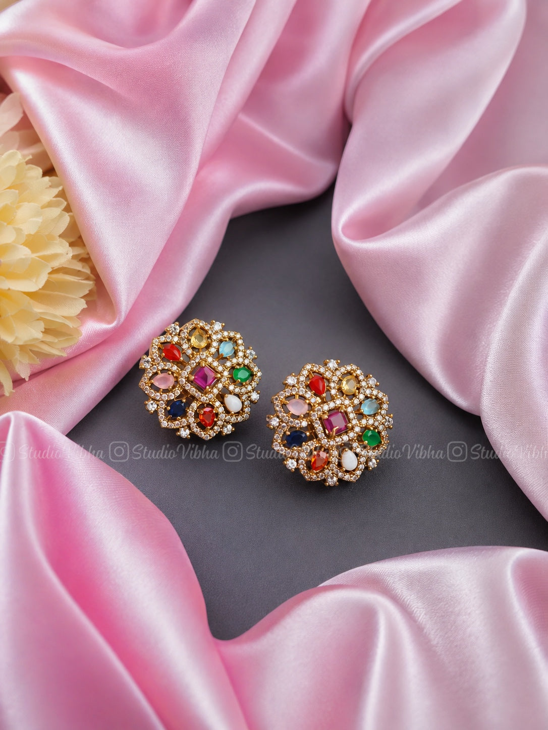 Navaratna studs