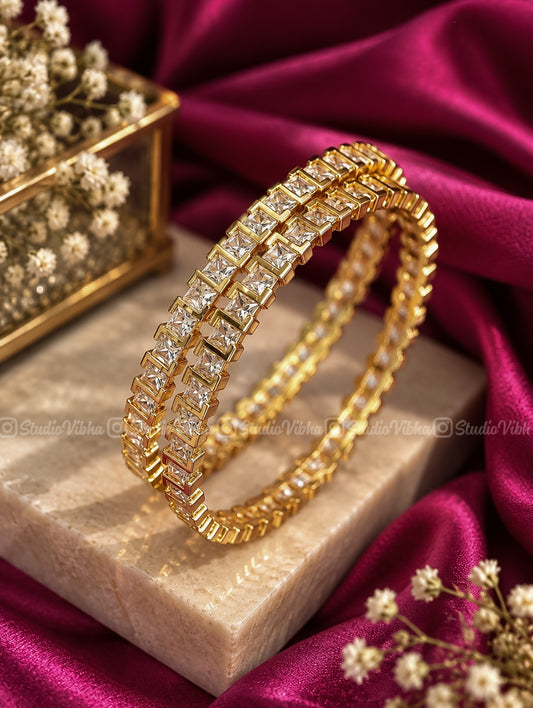 Ziya ~ Cube AD Bangles