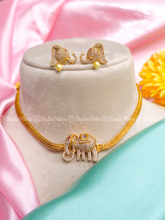 Ganesha mini ~ AD Neckset