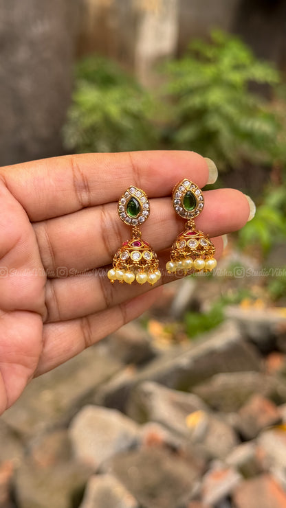 Kutty Kemp Jhumkas