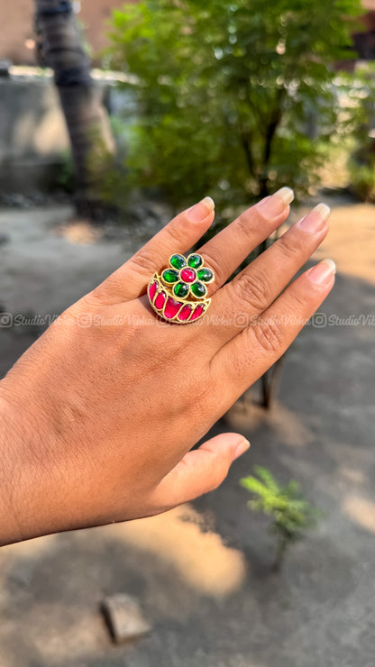 Aadhirai ~ Jadau finger ring