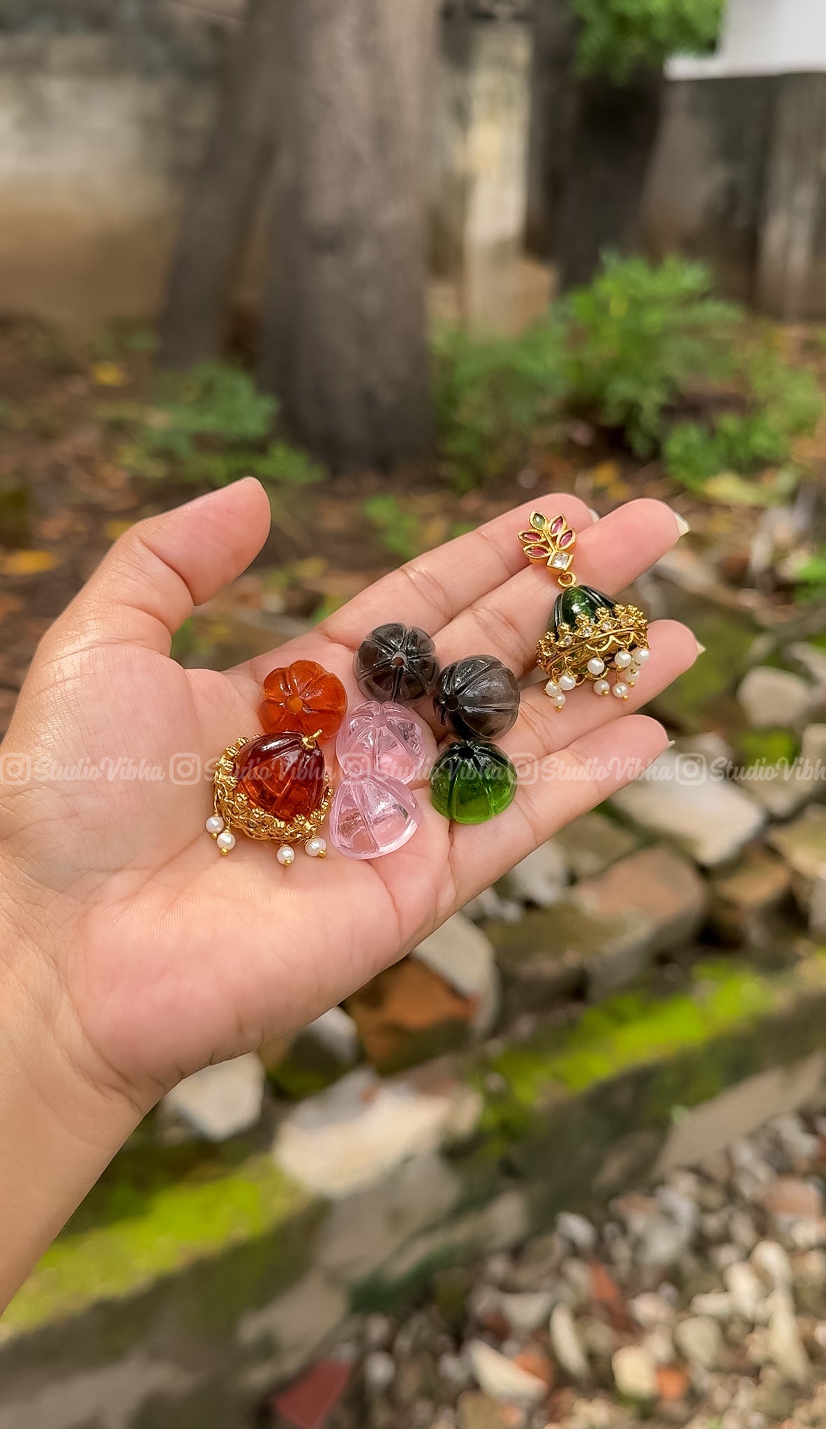 Varnika ~ Interchangeable Jelly Jhumkas
