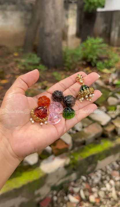 Varnika ~ Interchangeable Jelly Jhumkas