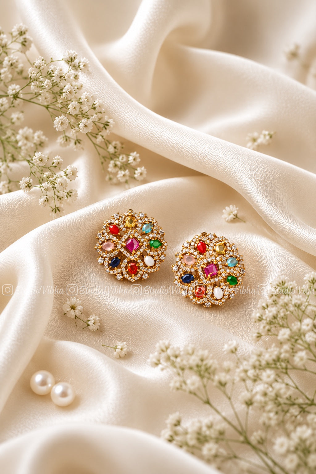 Navaratna studs