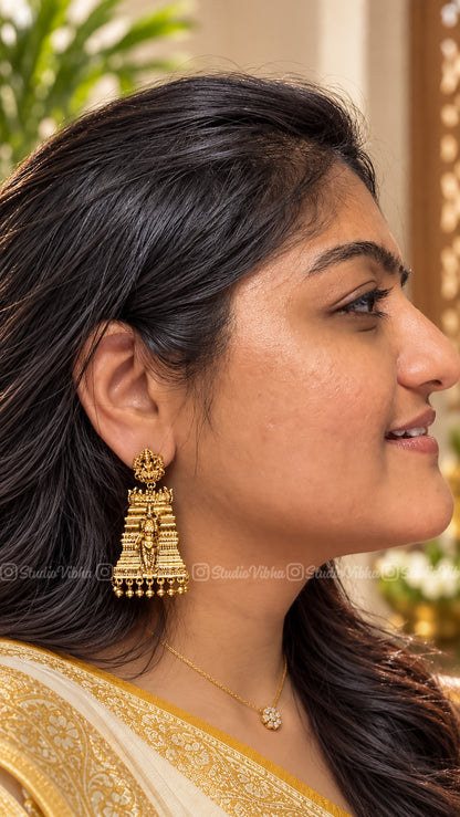 Meenakshi Gopuram Jhumkas