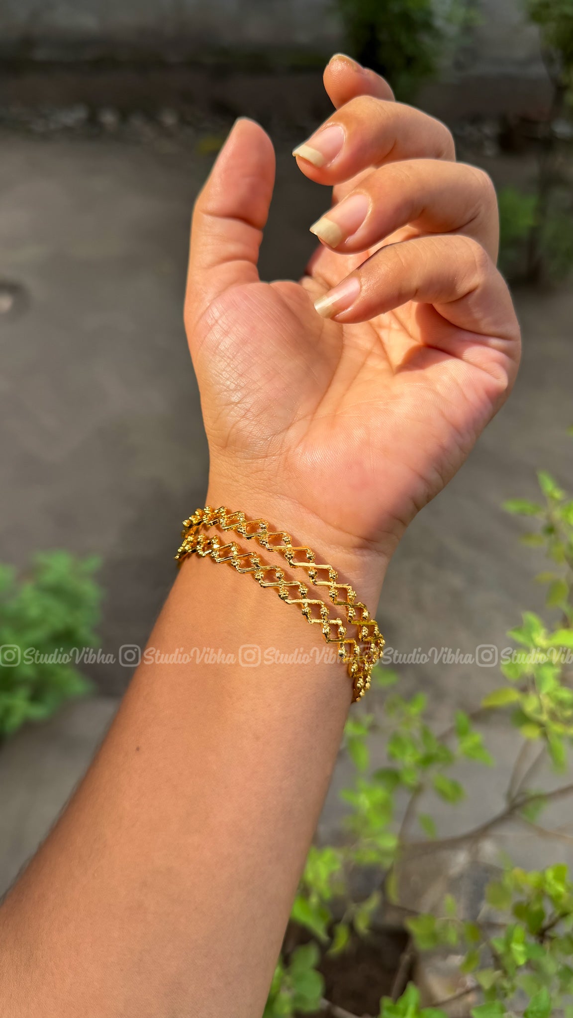Gold look alike bangles