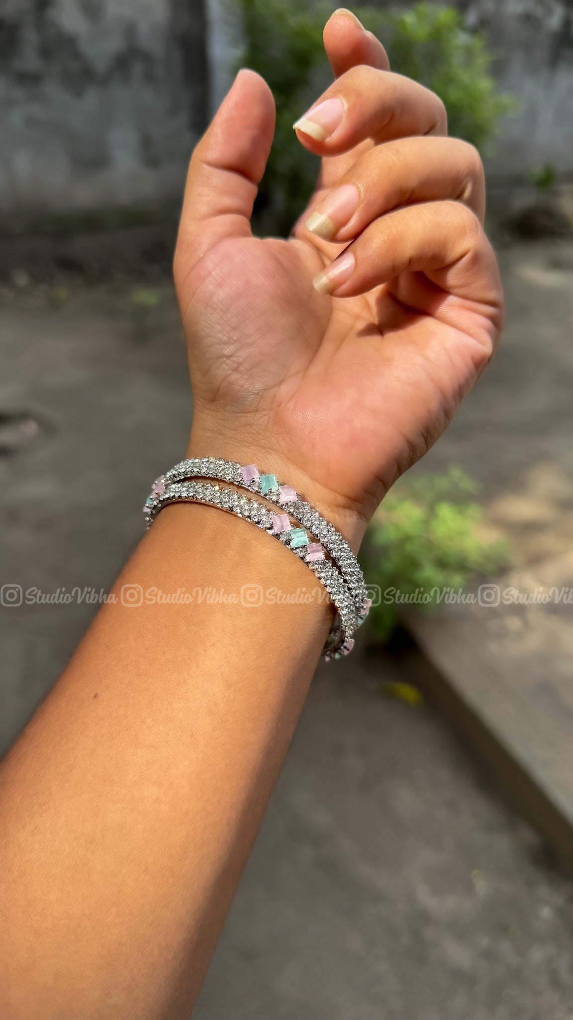 Pastel Cubes ~ AD Bangles