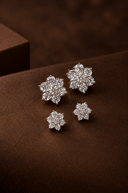 Nakshatra ~ Diamond replica studs