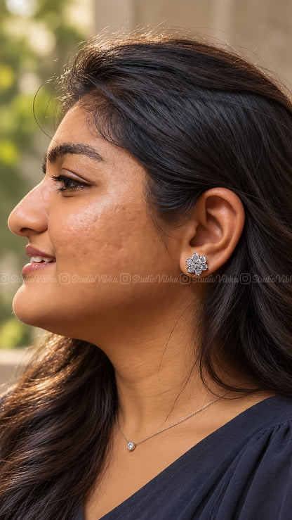 Nakshatra ~ Diamond replica studs
