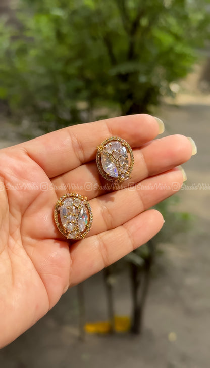 Zevoria ~ Zirconia Diamond replica studs