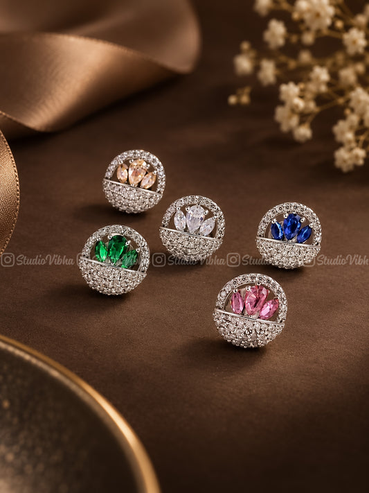 Rajvi ~ Glitter AD studs