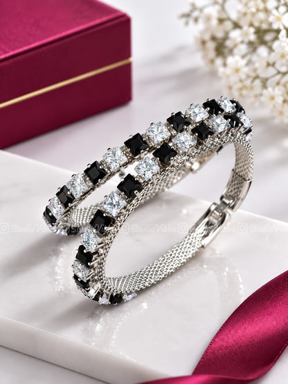 Cubes ~ AD German Silver cuffs