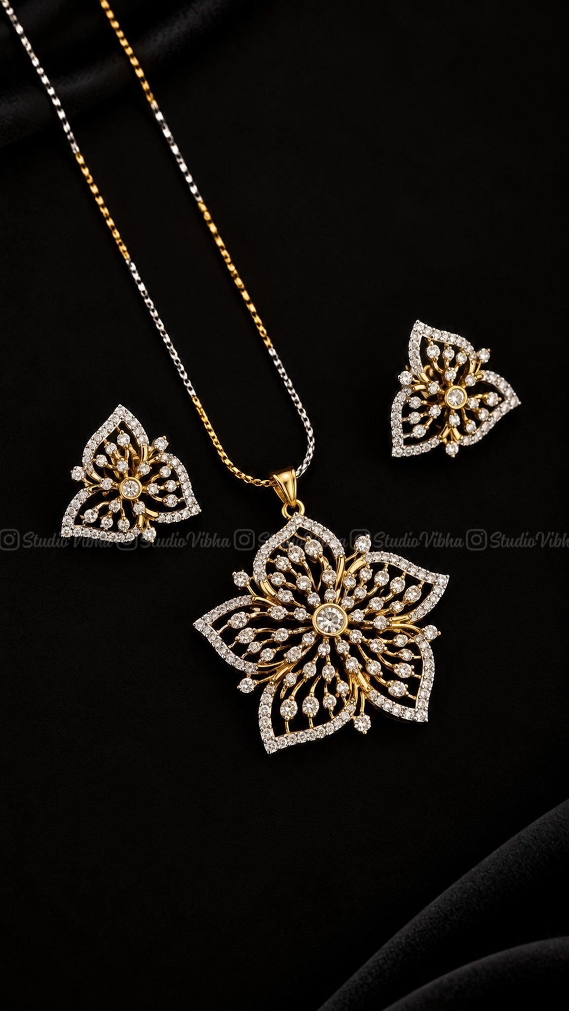 Parijat ~ Rangoli pendant Neckset
