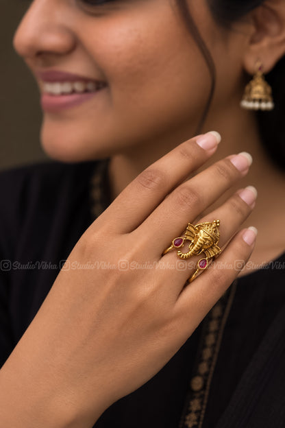 Vintage Vinayagar Neli Ring