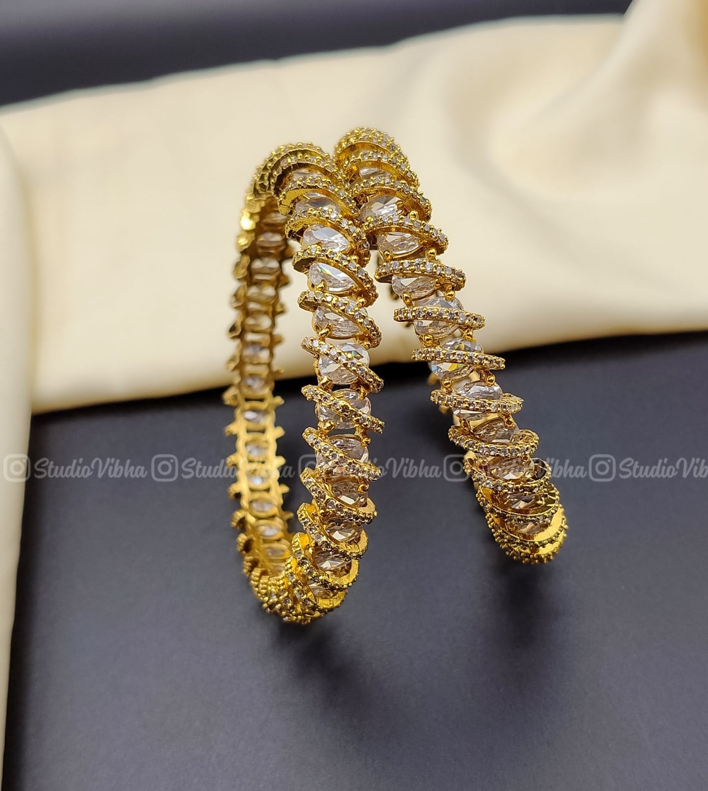 Twirly Royale - Coiled AD bangles
