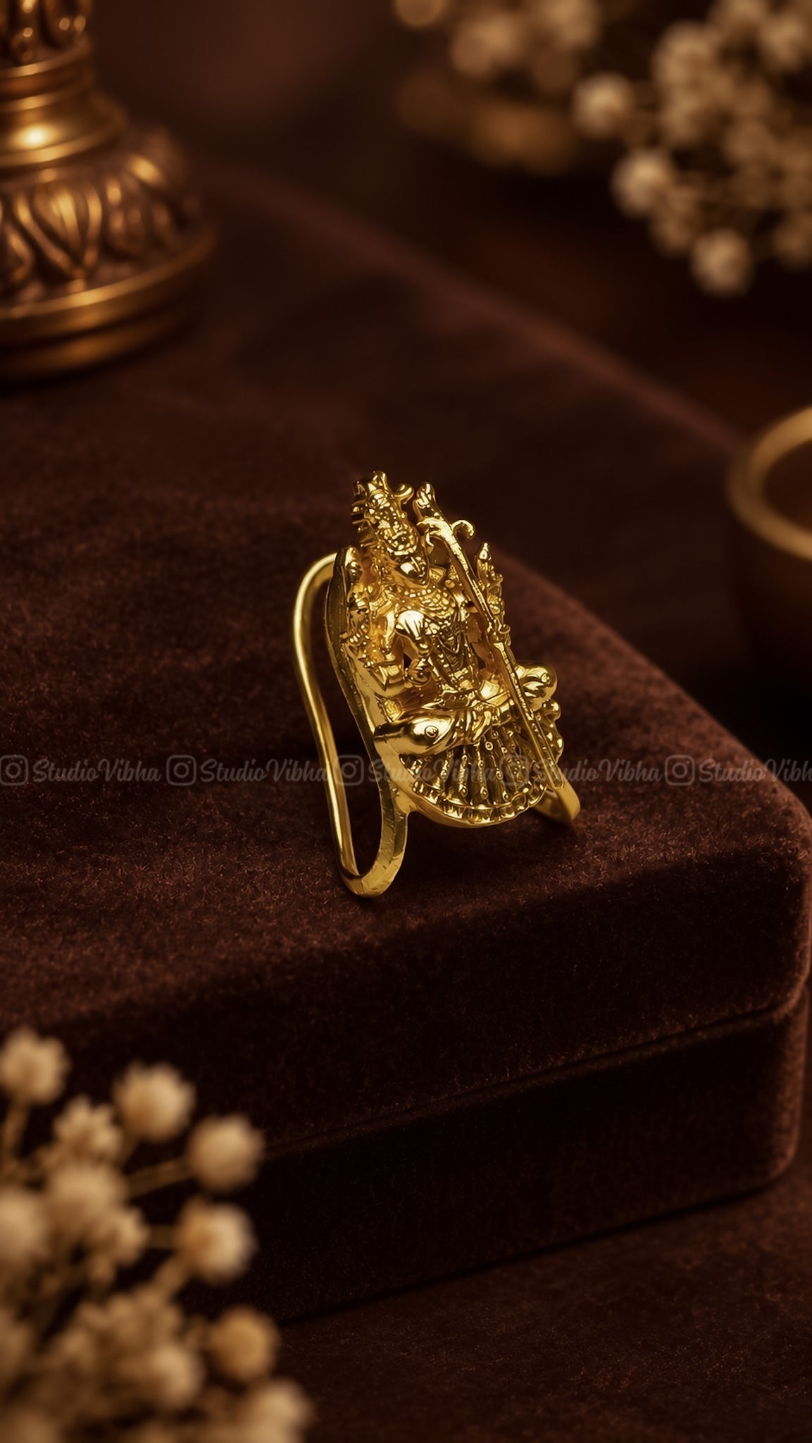 Kamakshi Amman ~ Vintage Neli rings