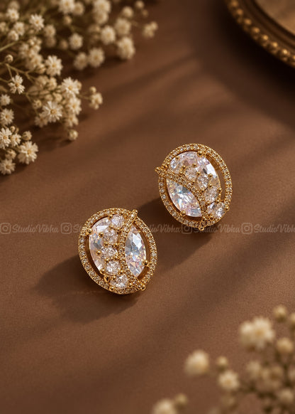 Zevoria ~ Zirconia Diamond replica studs