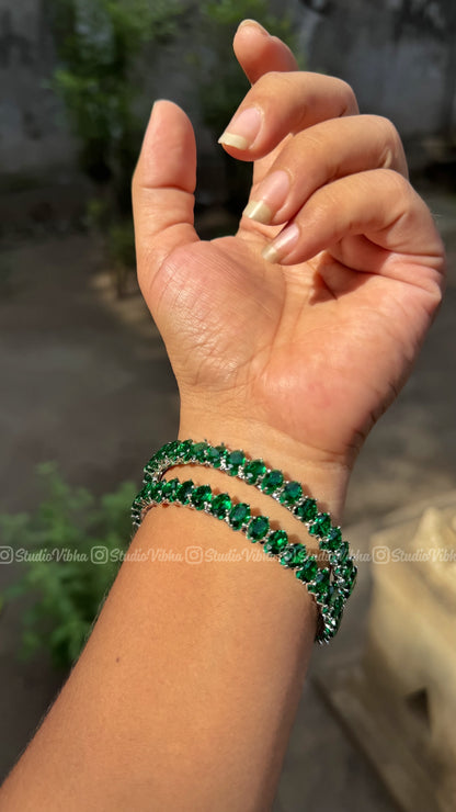 Emerald Glossy Bangles