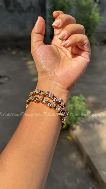 Mahira ~ Victorian Mozonite Bangles