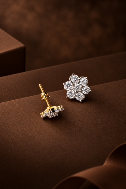 Nakshatra ~ Diamond replica studs