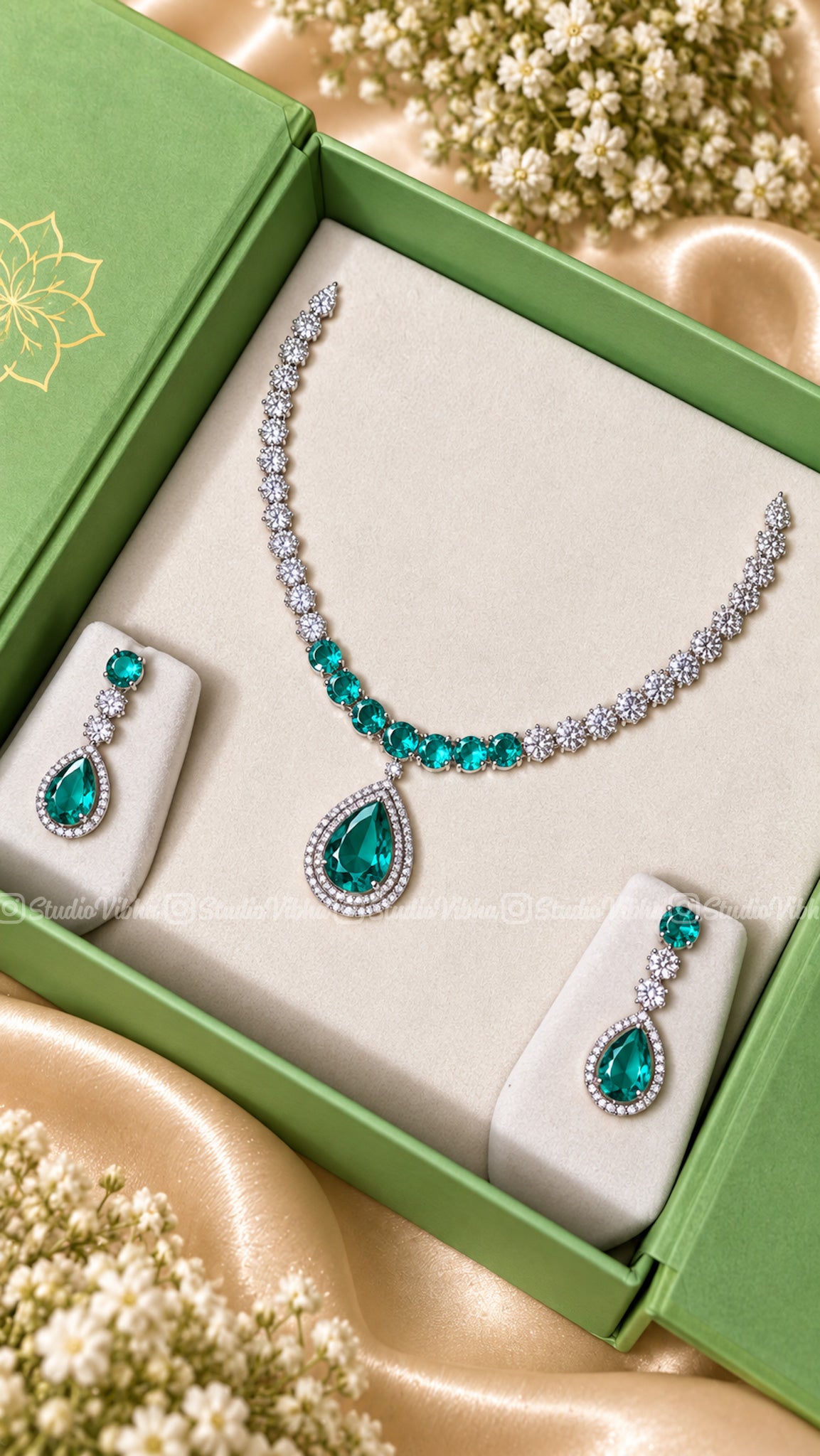 Lustre Drop - AD Crystal Neckset