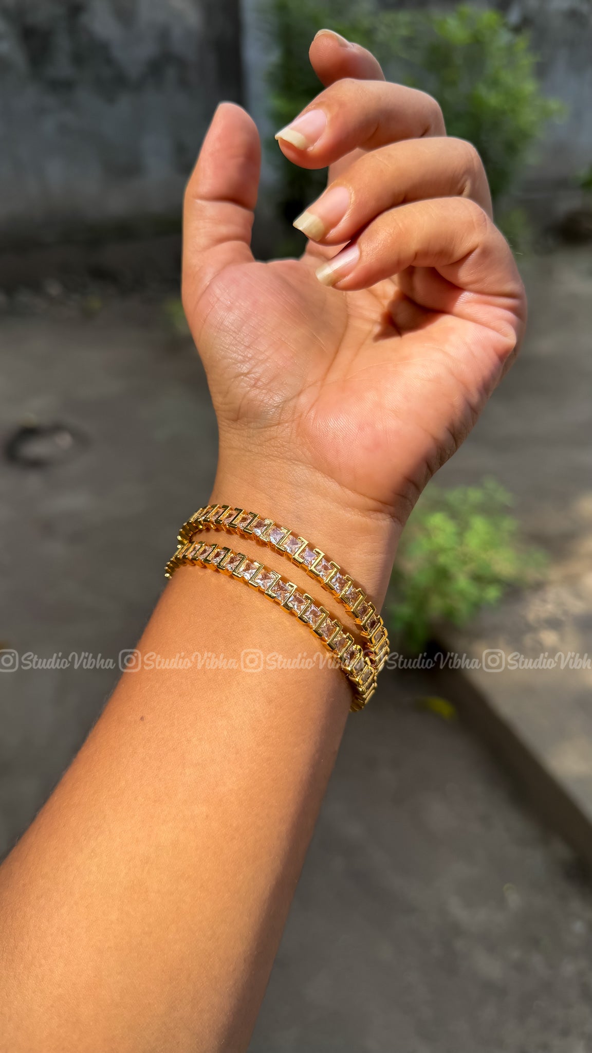 Ziya ~ Cube AD Bangles