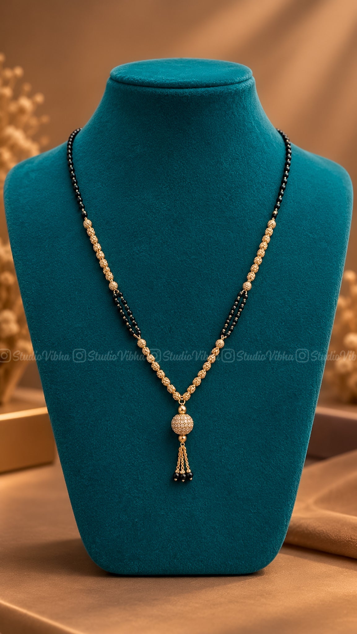 Gundumani ~ Mangalsutra black beads chain