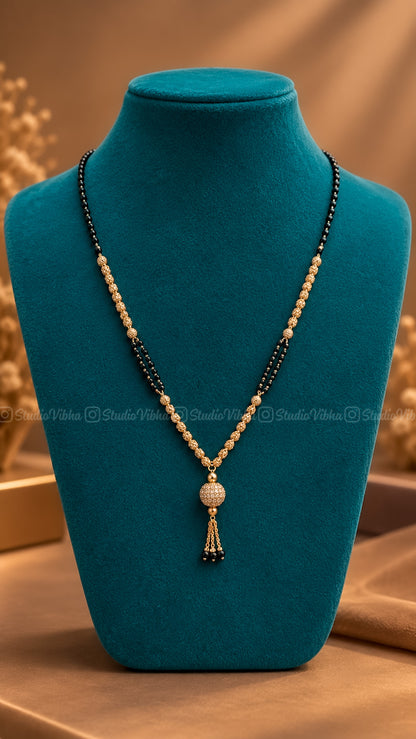 Gundumani ~ Mangalsutra black beads chain