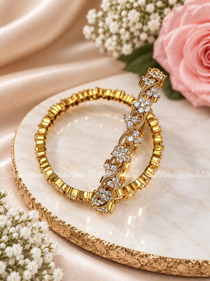 Mahira ~ Victorian Mozonite Bangles