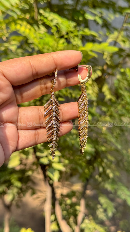 Aaranya ~ Victorian leafy earrings
