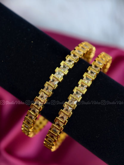 Ziya ~ Cube AD Bangles