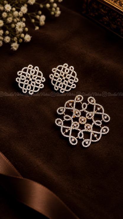 Ananta Mudi ~ Traditional AD Kolam pendant set