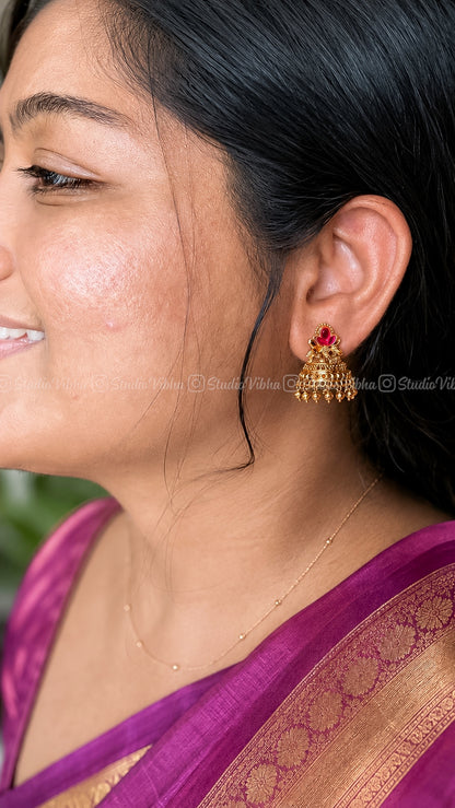 Gulnaar Half Jhumkas