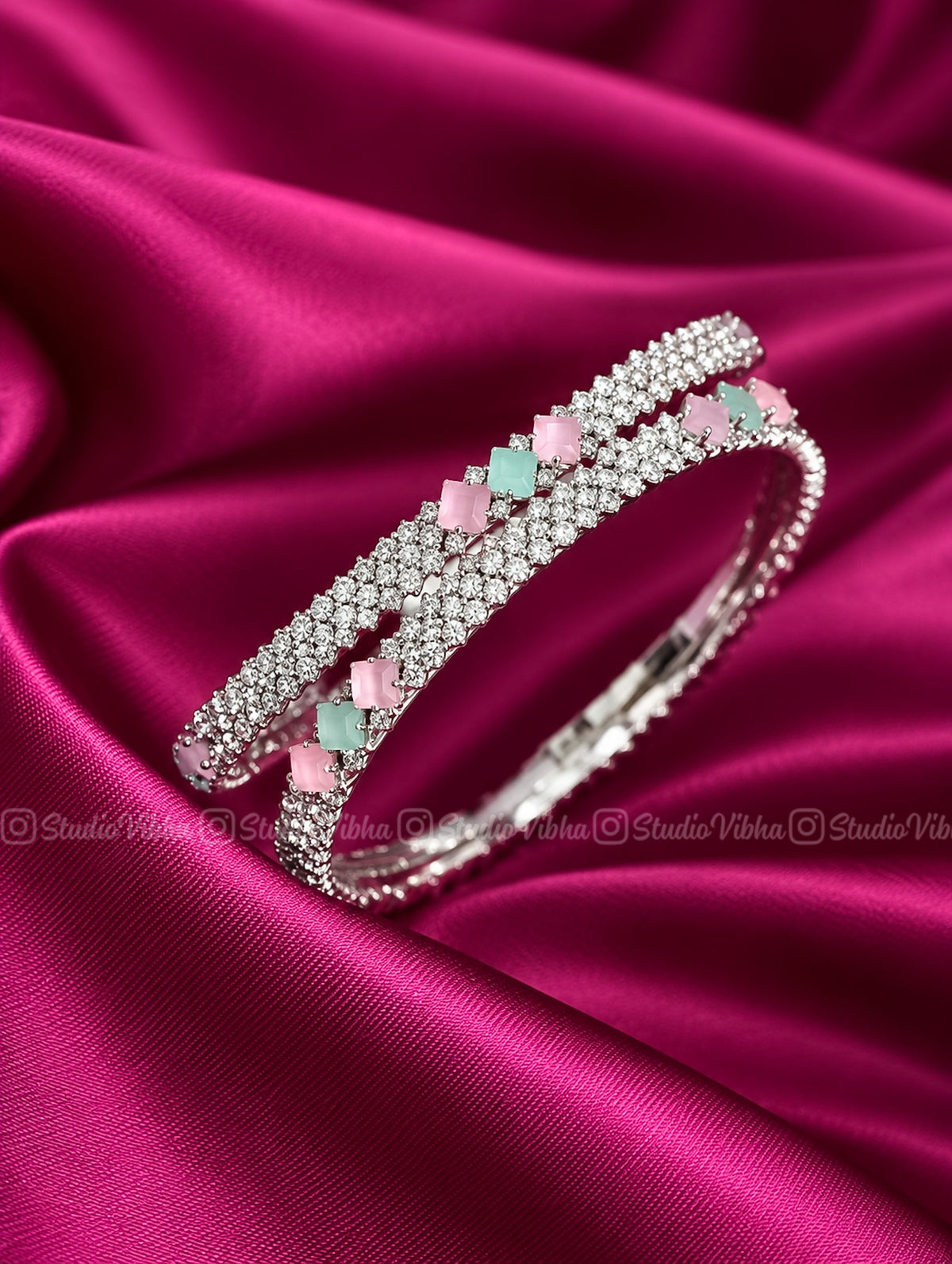 Pastel Cubes ~ AD Bangles