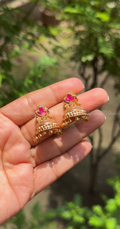 Gulnaar Half Jhumkas