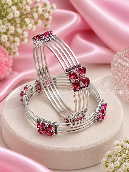 Flora Cuff ~ German Silver Bangles