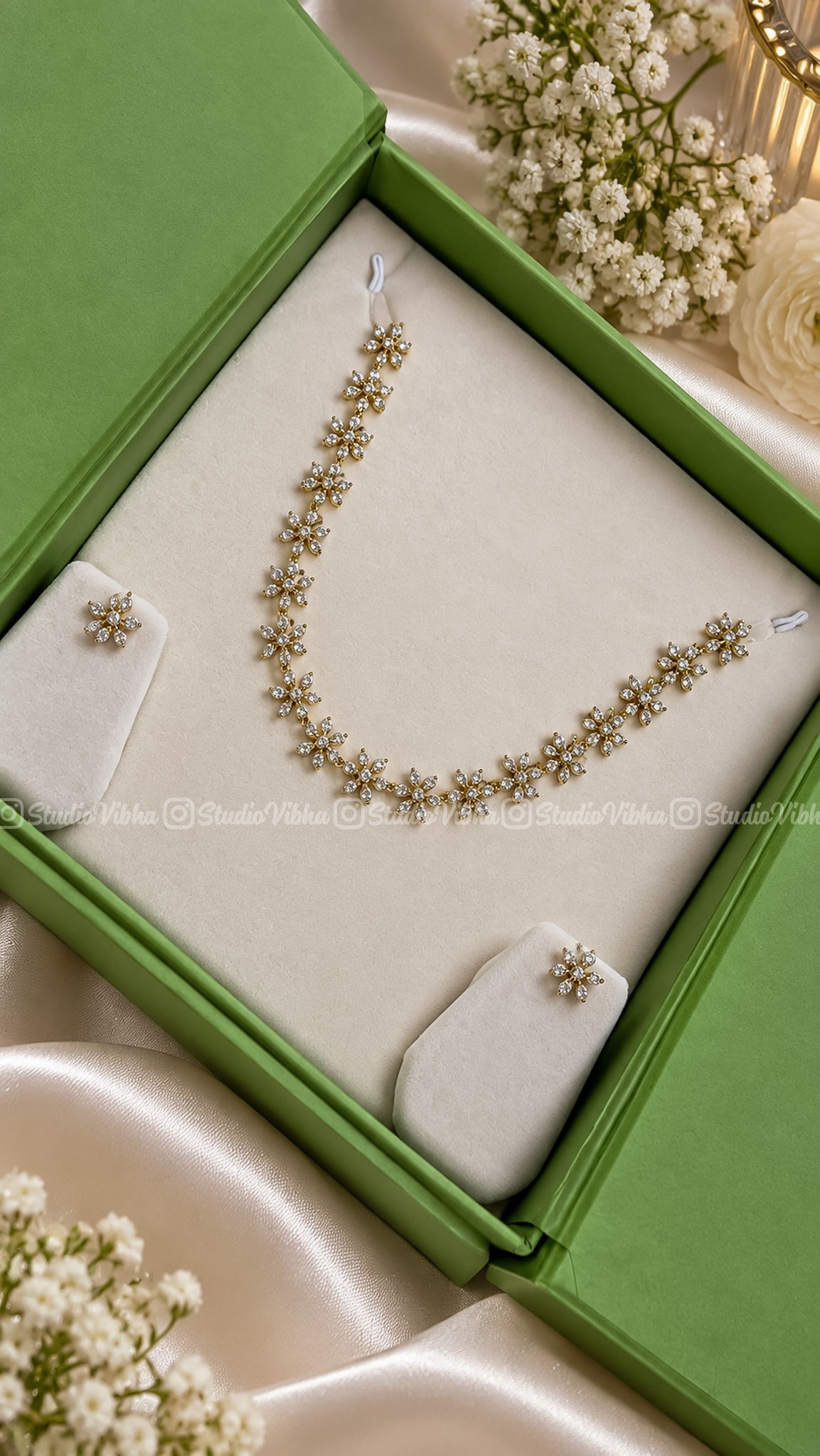 Nakshatra - Mini Diamonds AD Neckset