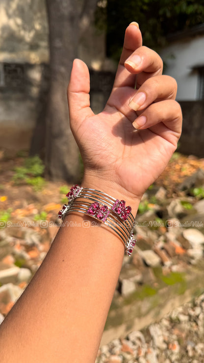Flora Cuff ~ German Silver Bangles